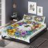 Flowers and bumblebee bedding set