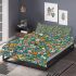 Flowers and butterflies in various shades of orange bedding set