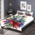 Frog sitting on lily flower bedding set