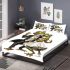 Frogs in tuxedos and dresses dancing bedding set