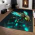 Futuristic bee robot area rugs carpet