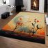 Futuristic ecosystem harmony area rugs carpet