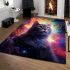 Galactic cat's reverie area rugs carpet