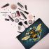 Geometric Honeybee Composition Makeup Bag