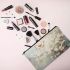 Graceful White Butterfly Haven Makeup Bag