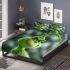 Grinchy cartoon smile show toothless 3d bedding set