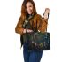 Happy birthay 59th mother dream catcher leather tote bag