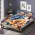 Harmonious floral arrangement bedding set