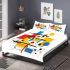 Incorporating elements like geometric shapes bedding set