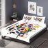 Incorporating elements like geometric shapes bedding set