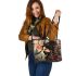 Japaness ninja and dream catcher leather tote bag