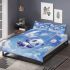 Kawaii anime style panda moon and stars bedding set