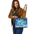 Kawaii anime style panda moon and stars leather Chic Stylish Tote Bag & Women Totes: Perfect Gift for Girlfriend | Crossbody, Purse, Handbag