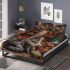 Longhaired british cat in arabian nights bazaars bedding set