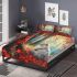 Longhaired british cat in autumn parks bedding set