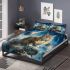 Longhaired british cat in celestial voyages bedding set