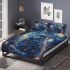 Longhaired british cat in cosmic dreamscape bedding set