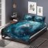 Longhaired british cat in enchanted waterways bedding set