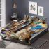 Longhaired british cat in timeless art studios bedding set