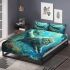 Longhaired british cat in underwater atlantis bedding set