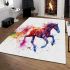 Magical fantasy horse galloping area rugs carpet