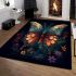 Majestic butterfly night area rugs carpet