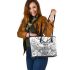 Majestic deer with impressive antlers leather totee bag