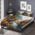 Majestic deer with impressive antlers stands gracefully bedding set