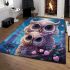 Majestic moonlit owls area rugs carpet