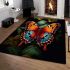 Majestic wings a butterfly's verdant perch area rugs carpet