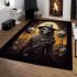 Midnight guardian of the dead area rugs carpet