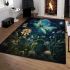 Moonlit serenity with dragonfly area rugs carpet
