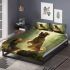 Nature's bond girl and her canine companion bedding set