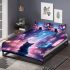 Neon reflections a cat's curiosity bedding set