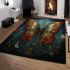 Ornate elegance the intricate butterfly area rugs carpet
