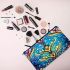 Ornate Heart Stained Glass Window Makeup Bag