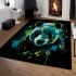 Panda in the style of colorful splashes area rugs carpet