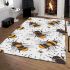 Pattern of cartoon bees area rugs carpet