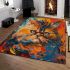 Persian cat in abstract artworks area rugs carpet