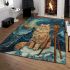 Persian cat in celestial observatories area rugs carpet