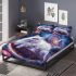 Persian cat in cosmic journeys bedding set