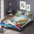 Persian cat in desert oasis bedding set