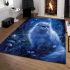 Persian cat in ethereal moonlit glades area rugs carpet