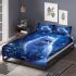 Persian cat in ethereal moonlit glades bedding set