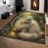 Persian cat in magical fairy ring clearings area rugs carpet