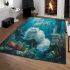 Persian cat in mythical atlantis area rugs carpet