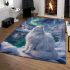 Persian cat in nordic winter wonderlands area rugs carpet