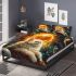 Persian cat in solar system explorations bedding set