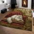 Persian cat in victorian parlors area rugs carpet