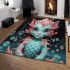 Playful mermaid in moonlight area rugs carpet